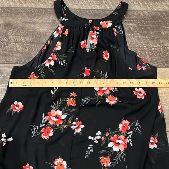 Torrid Women's Georgette Goddess Neck Tank Rosey Punch Size 2X - Picture 6 of 8